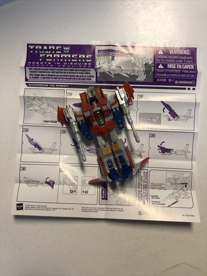 Transformers Rid Starscream(2006) Complete Robots in Disguise deluxe|n