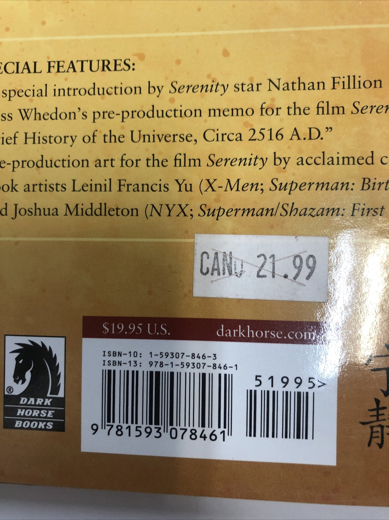 Serenity Those Left Behind (2007) Dark Horse HC Will Conrad