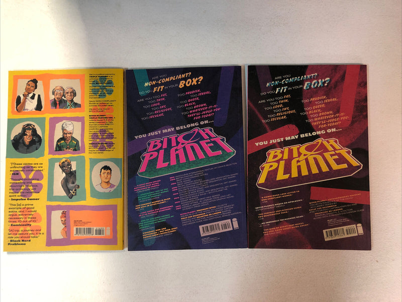Bitch Planet Trade Paperbacks TPB Vol. 1 2 Triple Feature Vol. 1 (NM) Set Image