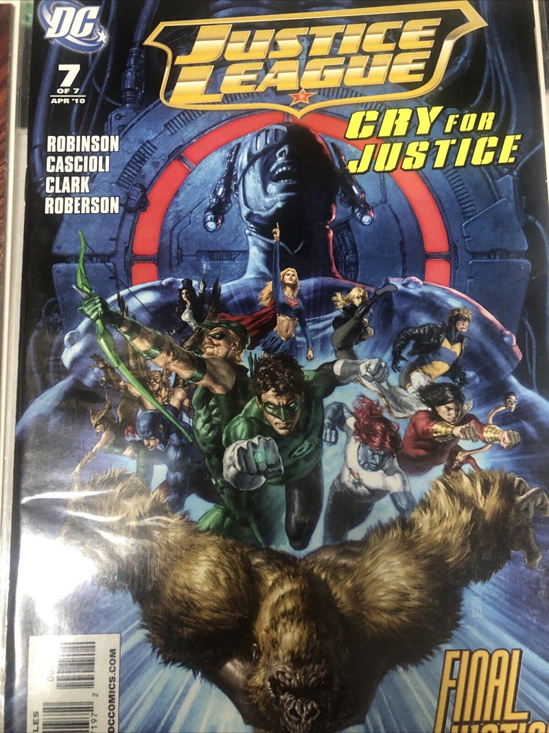 Justice League Cry For Justice (2009) Set Issue