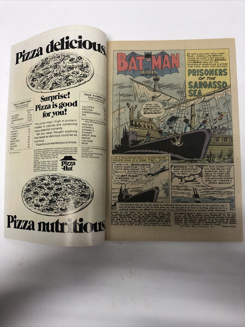 Batman (1977) # 122 (F/VF) Pizza Hit Collectors Edition Vol # 1 Issue