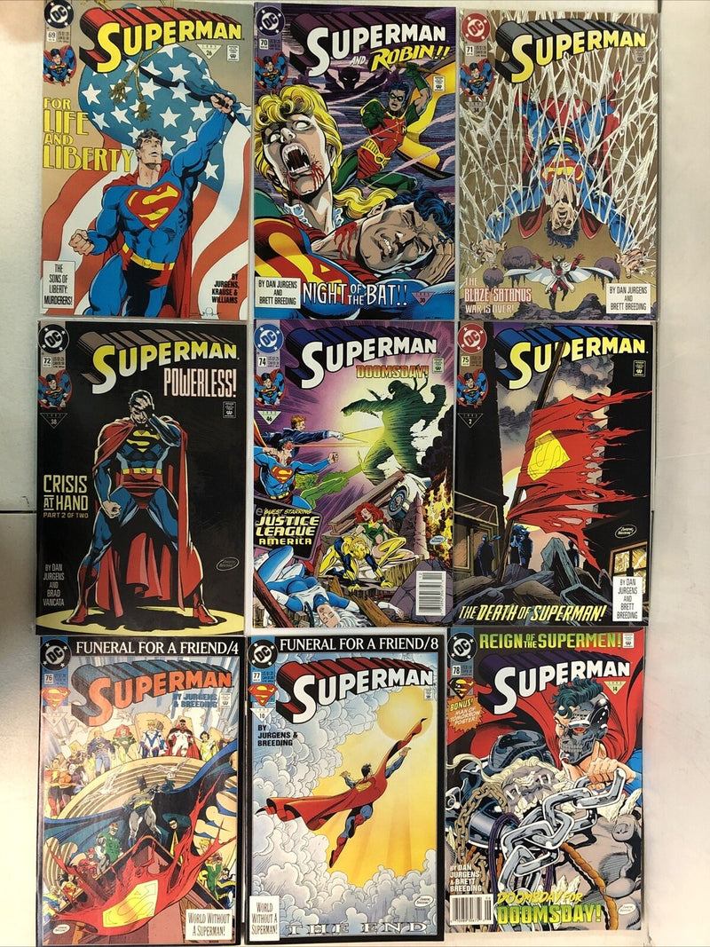 Superman (1991) Consequential Set # 51-100 Missing # 73 (F/VF) DC Comics