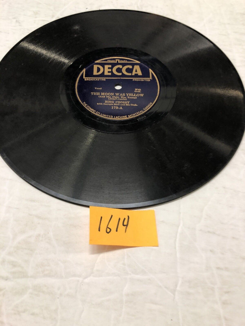 Bing Crosby The Very Thought Of You Shellac Single ( Rare)