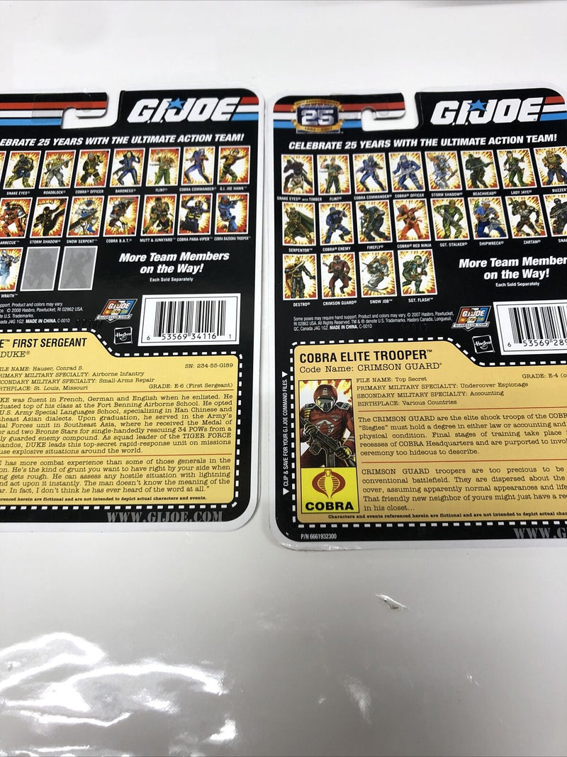 GI Joe (2008-2007) Dossier • Cards • Made In China • Various • Trooper• Sergeant