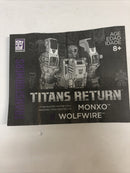 Transformers Titans Return Monxo & Wolfwire(2015) Complete Mint w/instructions