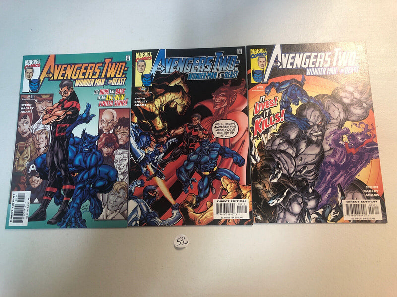 Avengers Two Wonder Man Beast (2000)