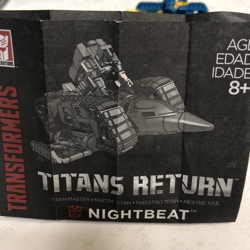 Transformers Generations Titans Return Titan Master NIGHTBEAT 2015 Complete Mint