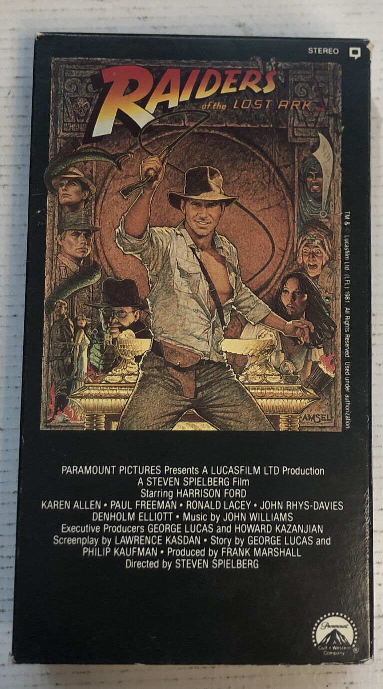 Raiders Of The Lost Ark (1988) Vhs ~ Paramount Pictures | Lucas Film