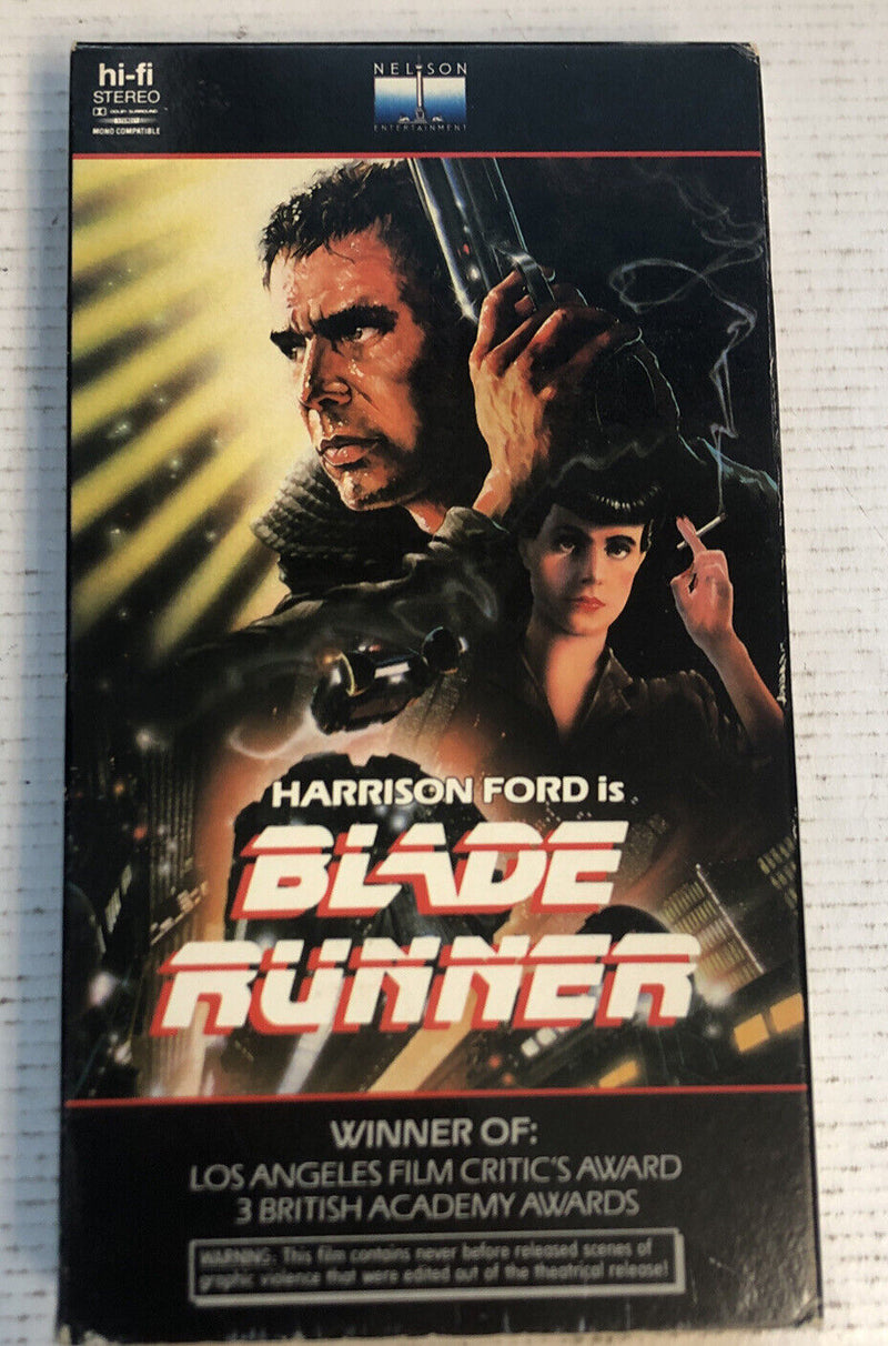 Blade Runner VHS 1987 USA Nelson Entertainment