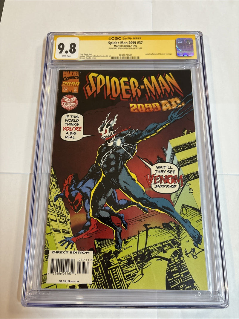 Spider-Man 2099 (1995) #37 (CGC 9.8 SS) Signed Howard Chaykin • Venom