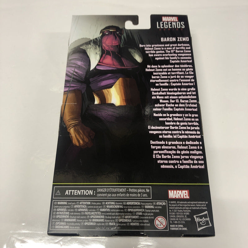 Hasbro Baron Zemo 6 inch•Action Figure • Super Villains •Marvel • Legends Series
