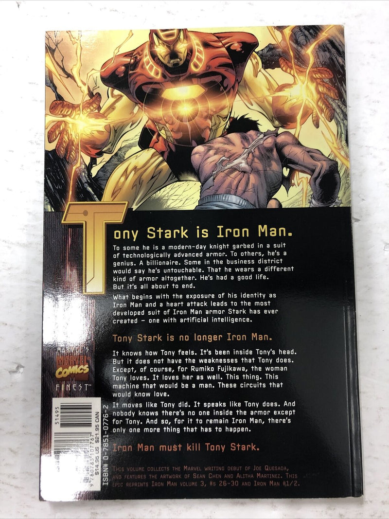 Iron Man Mask In The Iron Man By Joe Quesada (2001) TPB Marvel Comics