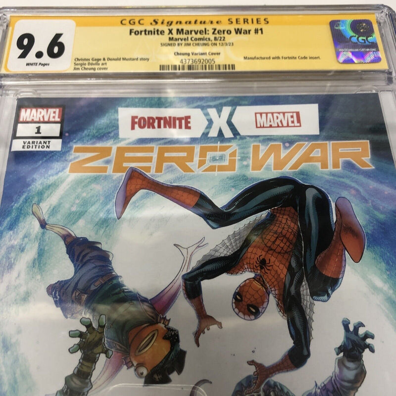 Fortnite X Marvel : Zero War (2022)  1 (CGC 9.6 SS) Signed Jim Cheung * Census=8