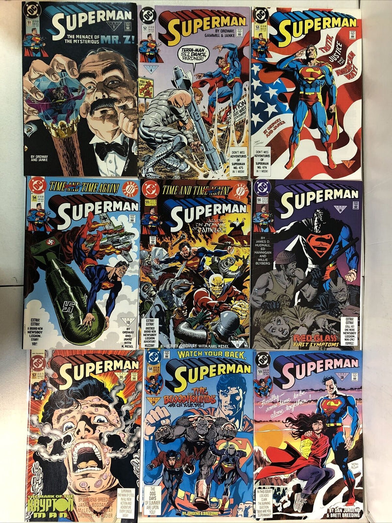 Superman (1991) Consequential Set # 51-100 Missing # 73 (F/VF) DC Comics