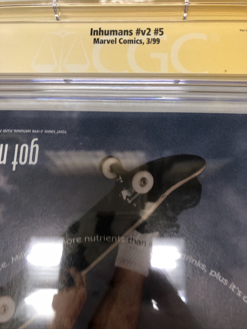 Inhumans (1999) #v2 #5 (CGC 9.6 SS) Signed * Sketch Jae Lee * Marvel Universe