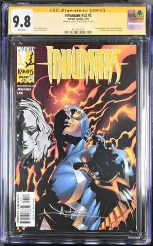 Inhumans (1999) #v2 #5 (CGC 9.8 SS) Signed * Sketch Jae Lee * Marvel Universe