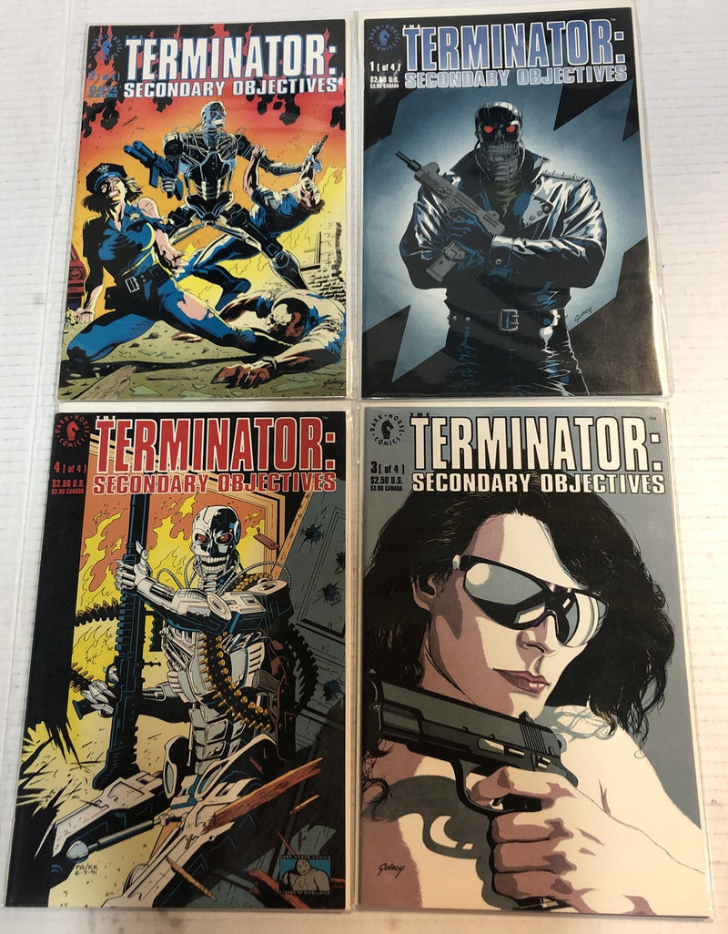 Terminator Secondary Objectives (1991) #1-4 VF/NM Complete Series ~ Da