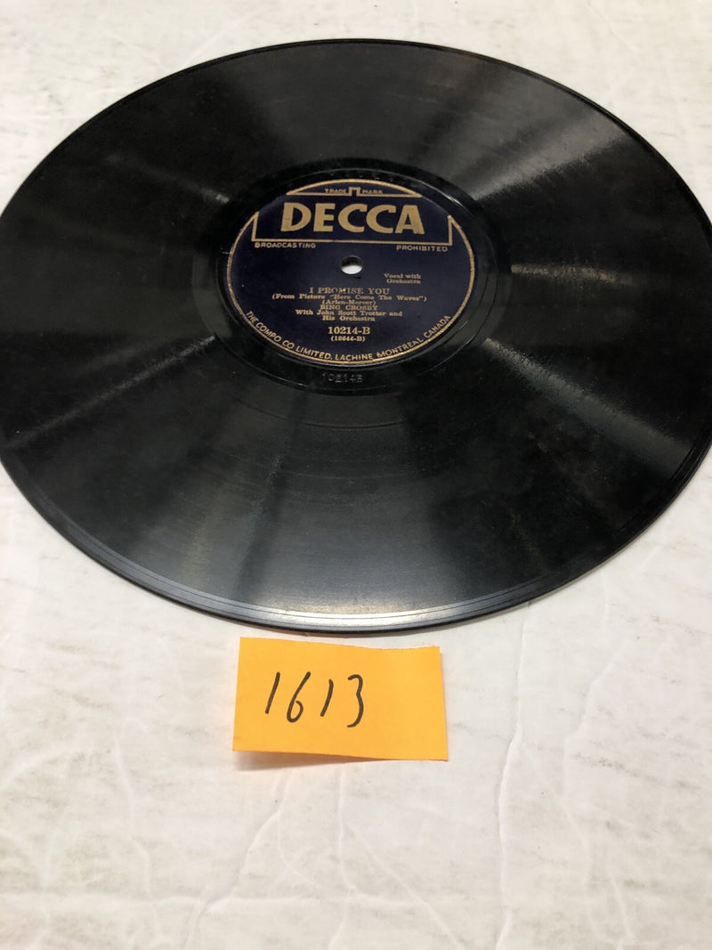 Bing Crosby Let’s Take The Long Way Home Single ( Rare)