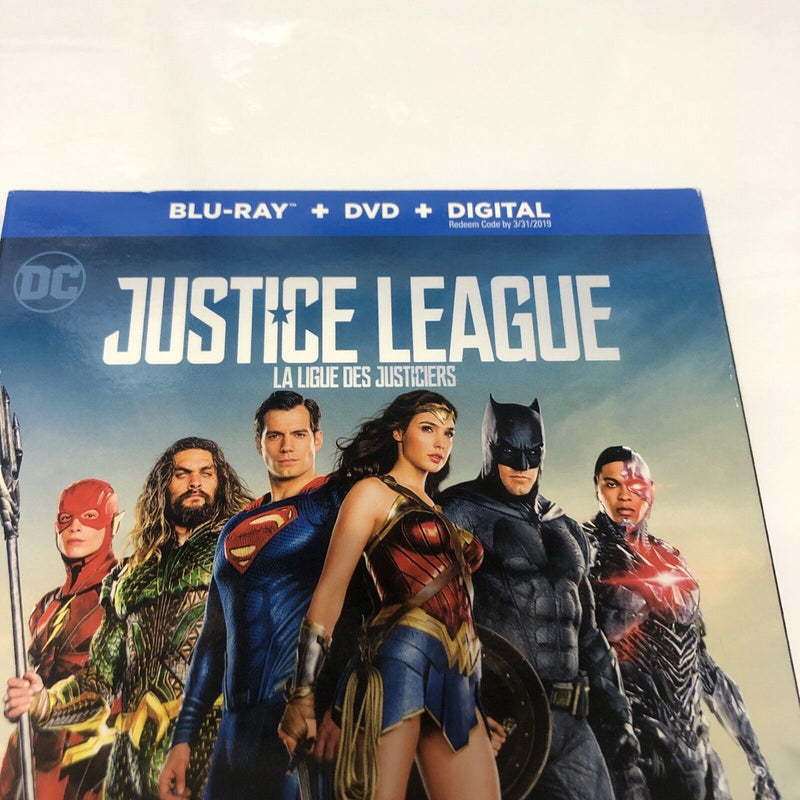 Justice League (2017) Blu-ray + DVD + Digital • DC Universe • Batman • Superman