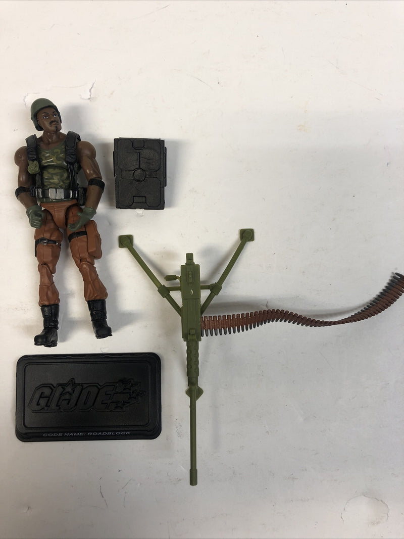 Roadblock V11 Heavy Machine Gunner G.I. Joe Foil 25th anniversary 2007 Complete
