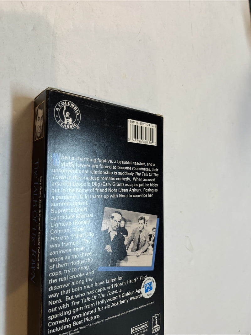 The Talk of the Town (VHS, 1993) Gary Grant • Jean Arthur • Ronald Colman
