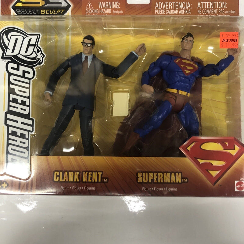 Clark Kent & Superman Figures (2006) Mattel • Select Sculpt • DC Superheroes