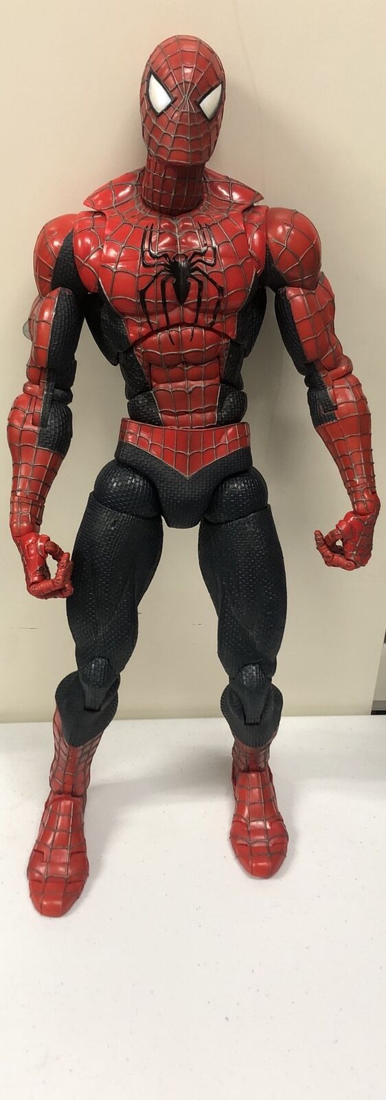 Spider-Man (2002) Marvel Legends • Super Poseable Spider Sense • Red & Black