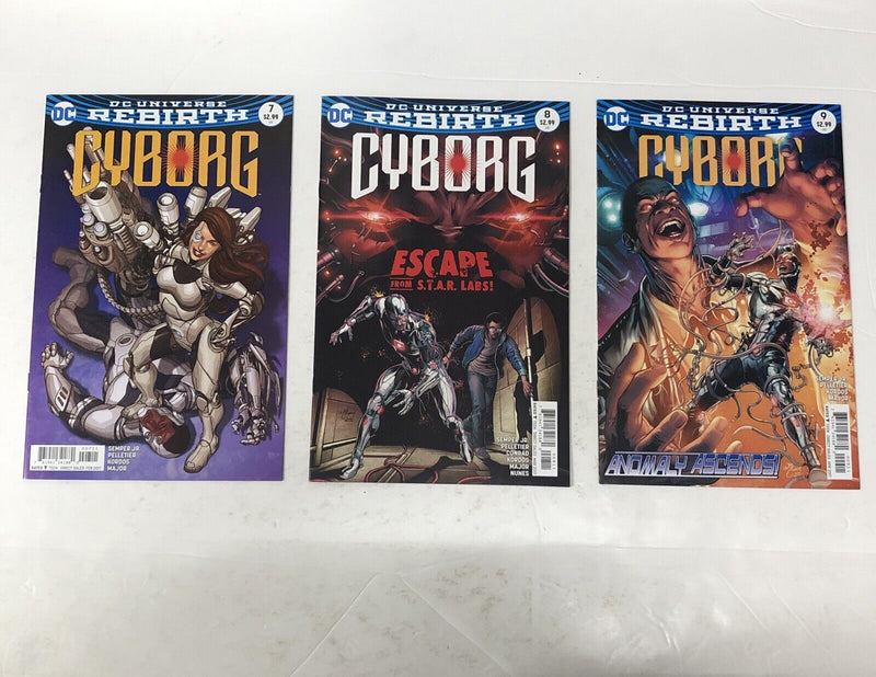Dc Universe Rebirth Cyborg (2016) Set #1-9 + #1 • Semper Jr • Pelletier • Hope •