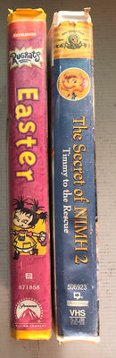 Rugrats Easter & The Secret Of NIMH Timmy To The Rescue Bundle (VHS)
