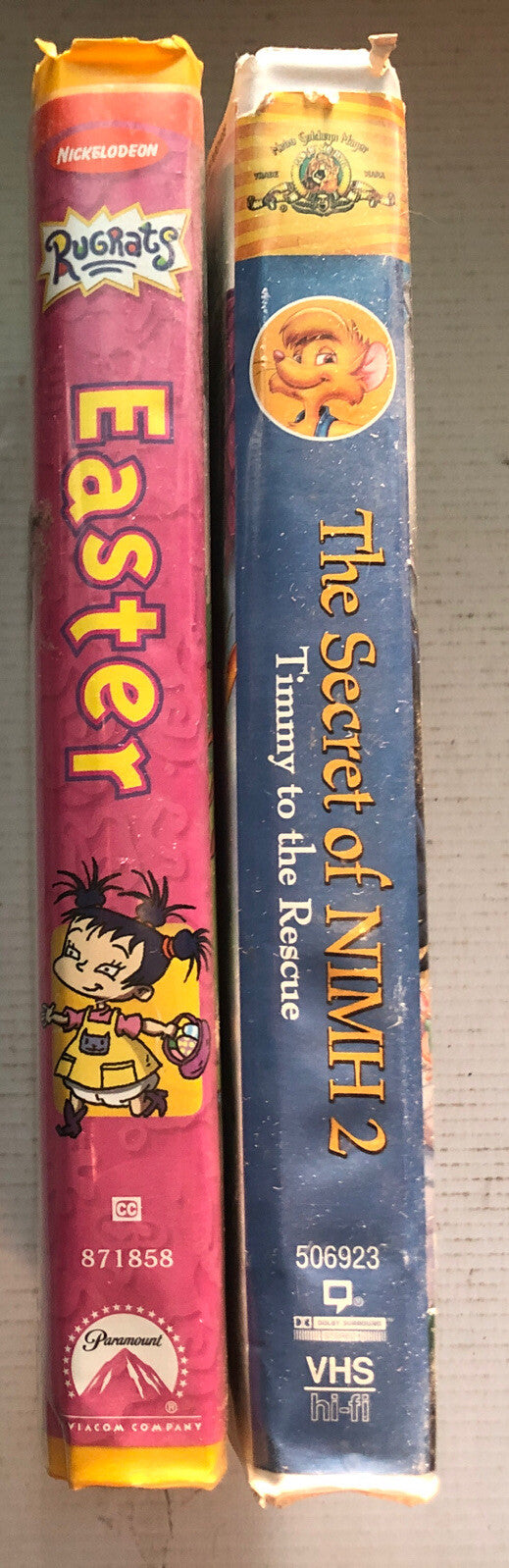Rugrats Easter & The Secret Of NIMH Timmy To The Rescue Bundle (VHS)