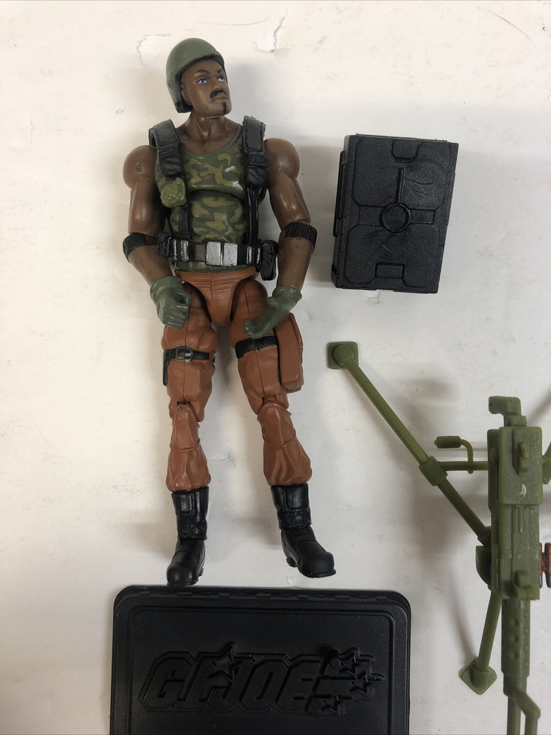 Roadblock V11 Heavy Machine Gunner G.I. Joe Foil 25th anniversary 2007 Complete