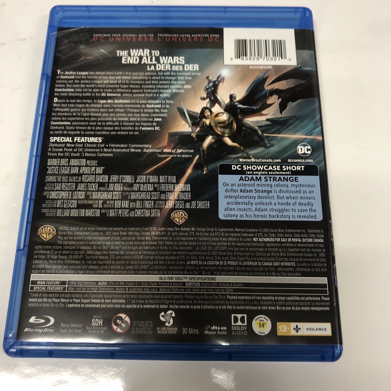 New- Justice League Dark : Apokolips War (2021) Blu-ray/DVD/Digital • Canadian