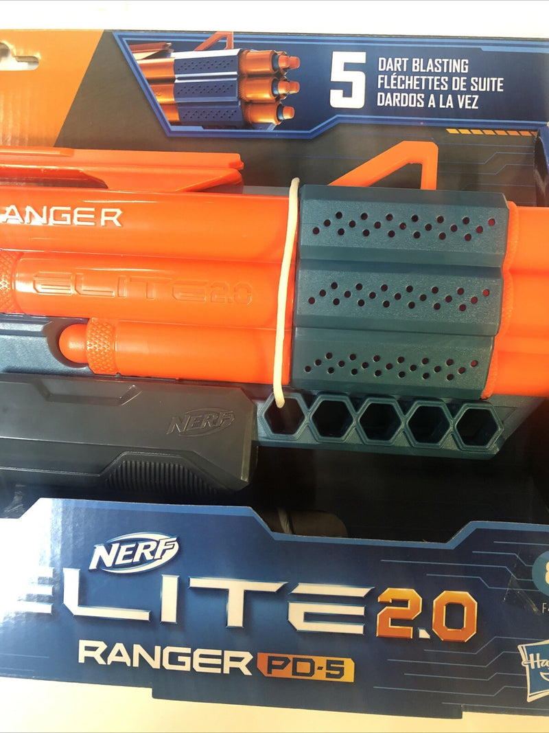 Nerf Elite 2.0 • Ranger PD.5 • Hasbro • Made In China • 8+ Years • Dart Storage
