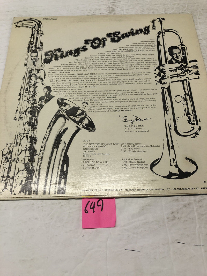 Kings Of Swing Various Artists LP Album