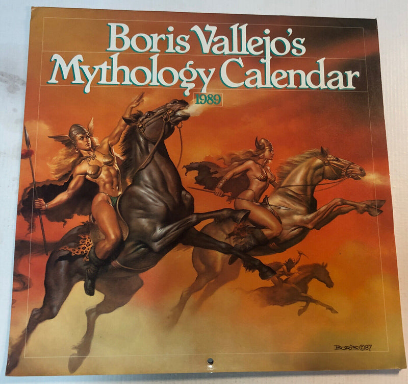 Boris Vallejo’s (1989) Mythology Calendar F/VF ~ Rare