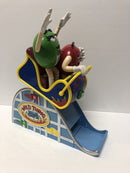 M&Ms Red Green Roller coaster Candy Dispenser