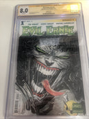 Evil Erine #v2 (2014) # 1 (CGC 8.0 SS) Signed & sketch Idris Durcet * Dynamite