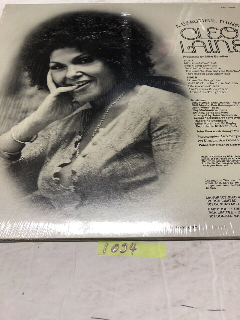 Cleo Laine A Beautiful Thing Vinyl  LP Album