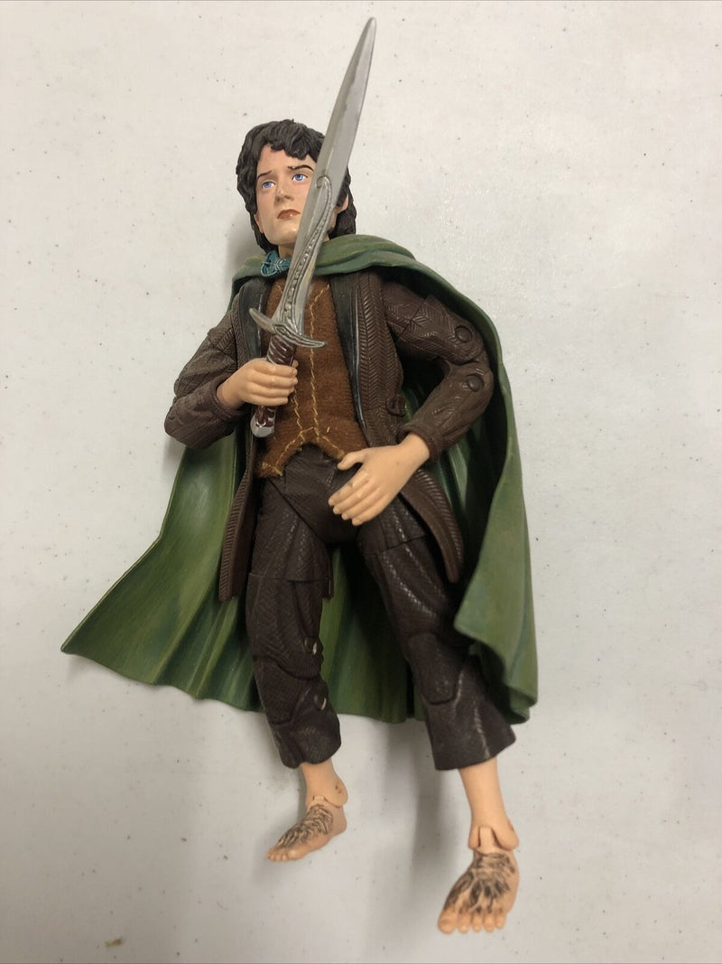 Lord Of The Rings Deluxe Poseable Frodo 7" Figure Complete Large 2001