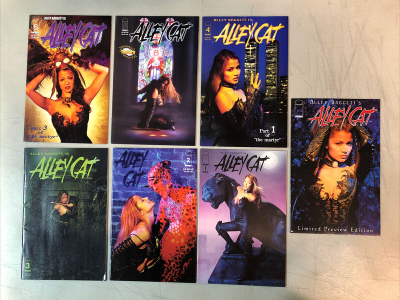 Alley Cat (1999) 1 2 3 4 5 6 (FN+/NM) Complete Set Alley Baggett photo covers