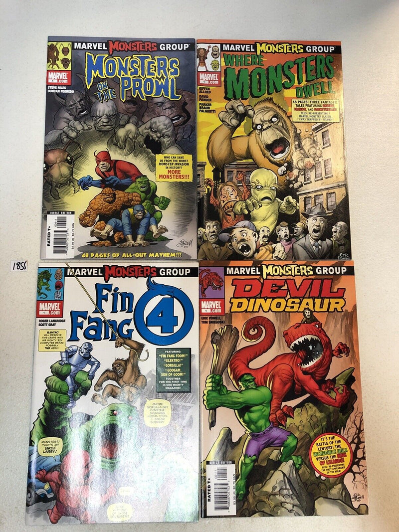 Marvel Monsters (2005) 4 One-Shots (VF/NM) Complete Set Devil Dinosaur Hulk