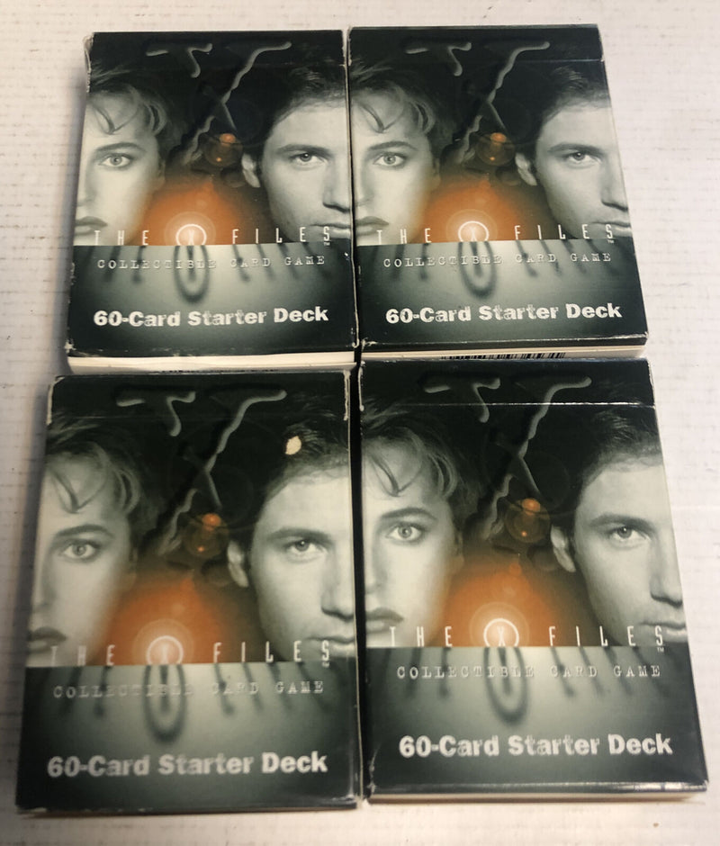 4 X Lot Of X-Files (1996) 60 Card Starter Deck • Collectible Card Games • USPC