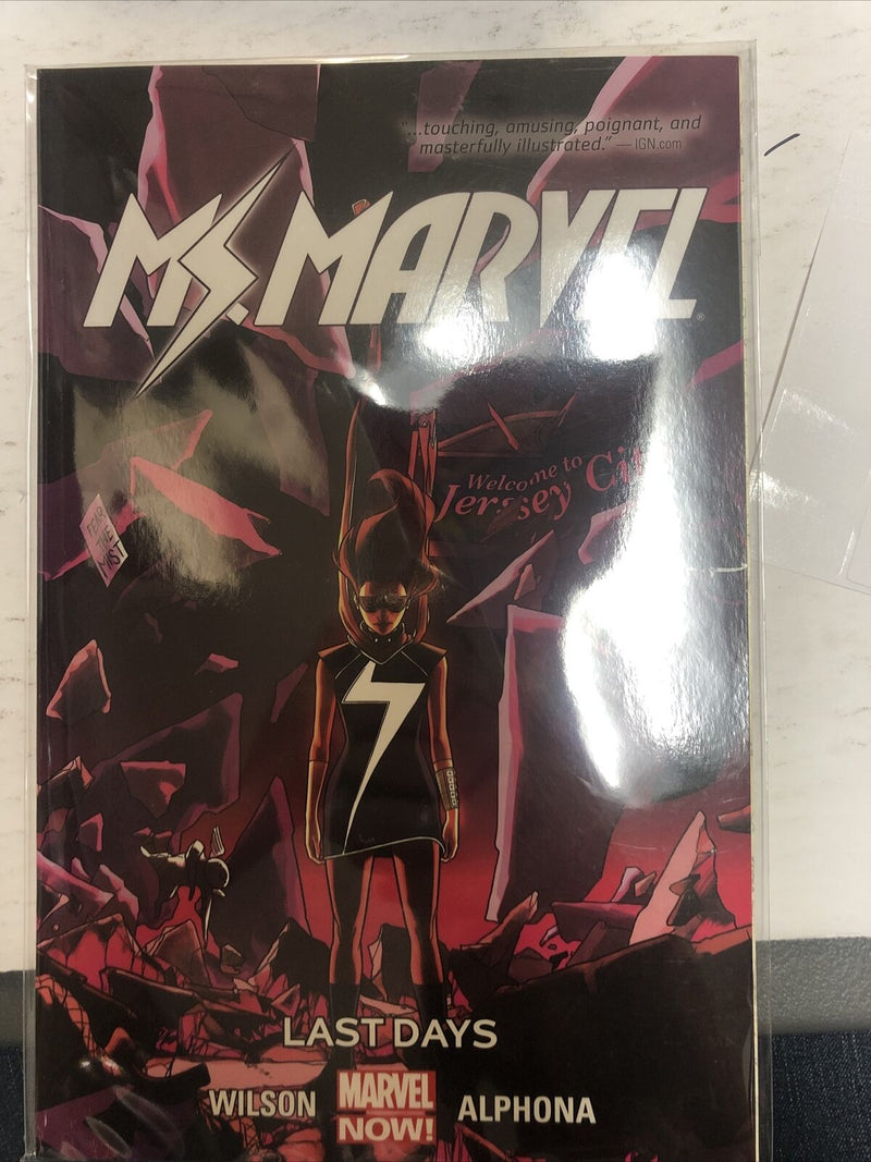 Ms. Marvel Vol.4 Last days (2015) Marvel TPB SC Adrian Alphona