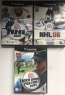 NHL 05,NHL 06,Tiger Woods PGA Tour 2003 Nintendo GameCube Bundle