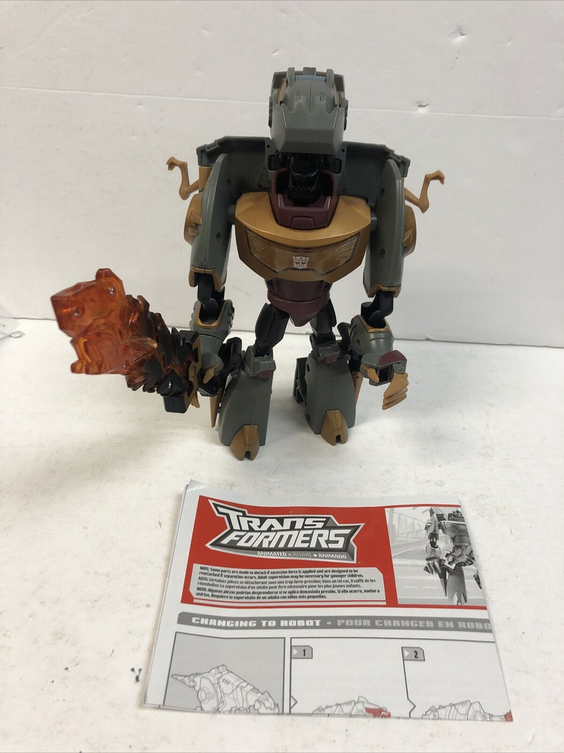 Transformers Animated GRIMLOCK Voyager Class Series 2007 Complete Mint w/instruc