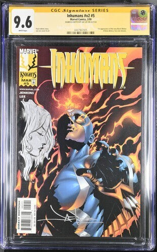 Inhumans (1999) #v2 #5 (CGC 9.6 SS) Signed * Sketch Jae Lee * Marvel Universe