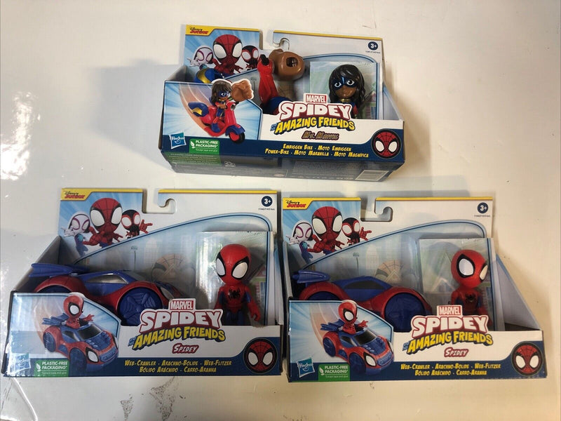 Spidey And His Amazing Friends • Spidey • Ms Marvel(2022) Hasbro • Disney Junior