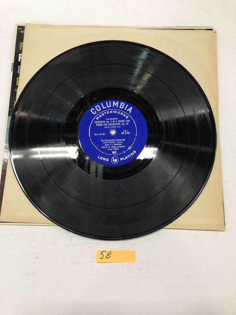 Rochmaninoff Piano Concerto No 2  Philadelphia Orchestra Vinyl LP Album