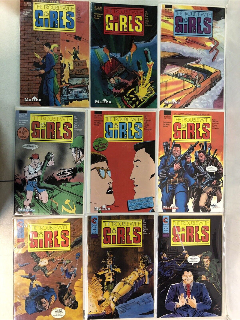 The Trouble With Girls (1987) Entire Series Total Of 43 Books (VF/NM) Malibu