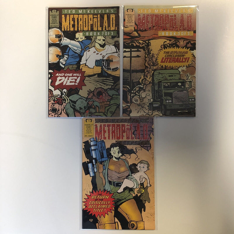 Metropol Vol.1 #1-12 &Vol.2 #1,2,3 (1991-1992)(VF/NM) Epic Comics |Complete Set